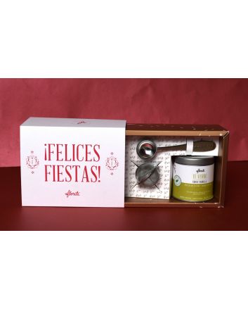 Kit Felices fiestas - Té + Cuchara + Infusor