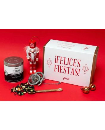 Kit Felices fiestas - Té + Cuchara + Infusor